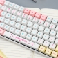 Macaron 104+28 XDA profile Keycap Set PBT DYE Sublimation 1.75U 2U Keys for 60 61 64 84 96 87 104 108 Keyboard